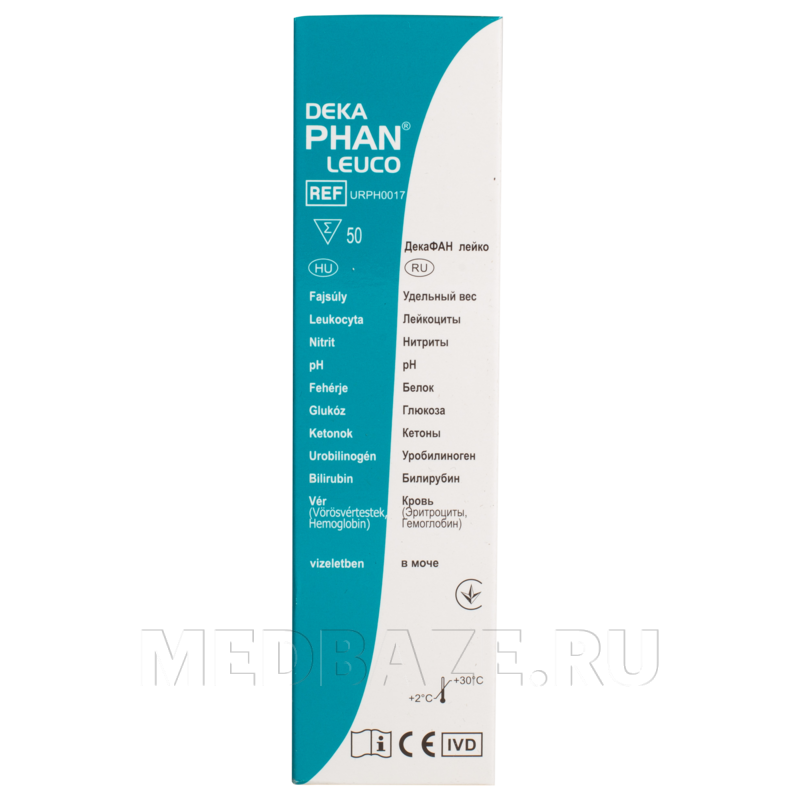 Тест полоски ДекаФАН Лейко, 50 шт/уп