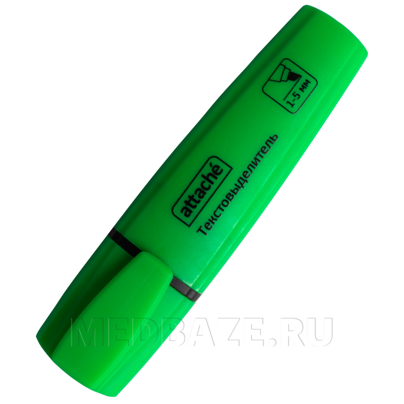 Маркер-текстовыделитель Attache Palette 1-5 мм, зеленый (426885)