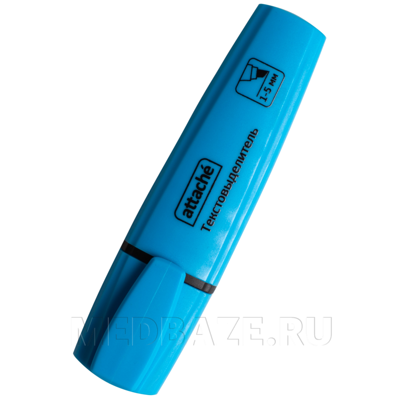 Маркер-текстовыделитель Attache Palette 1-5 мм, голубой (426888)