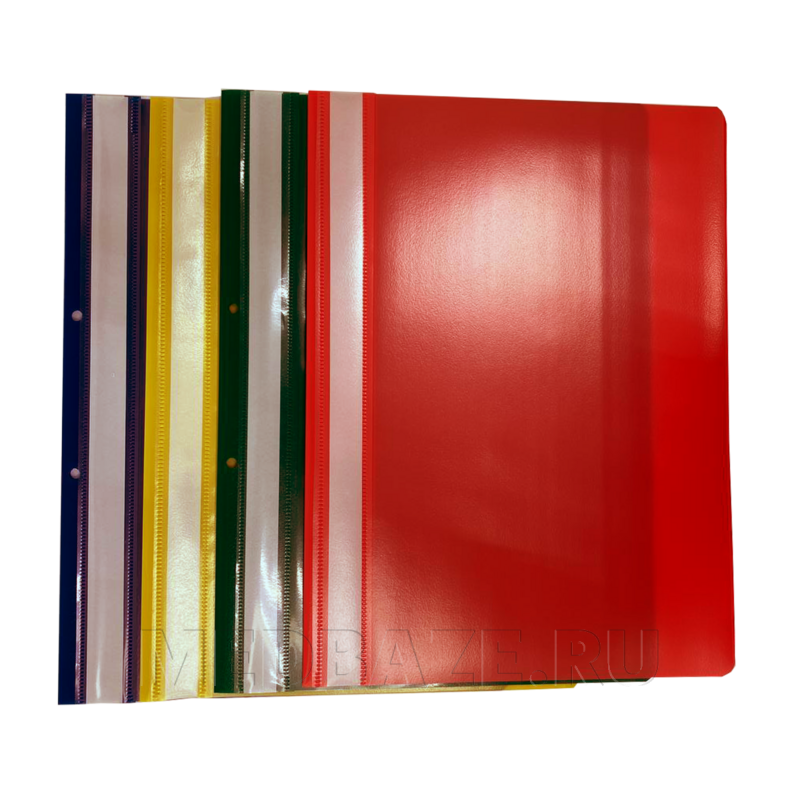 Папка-скоросшиватель с перфорацией Attache А4 25 мм красная (495382)