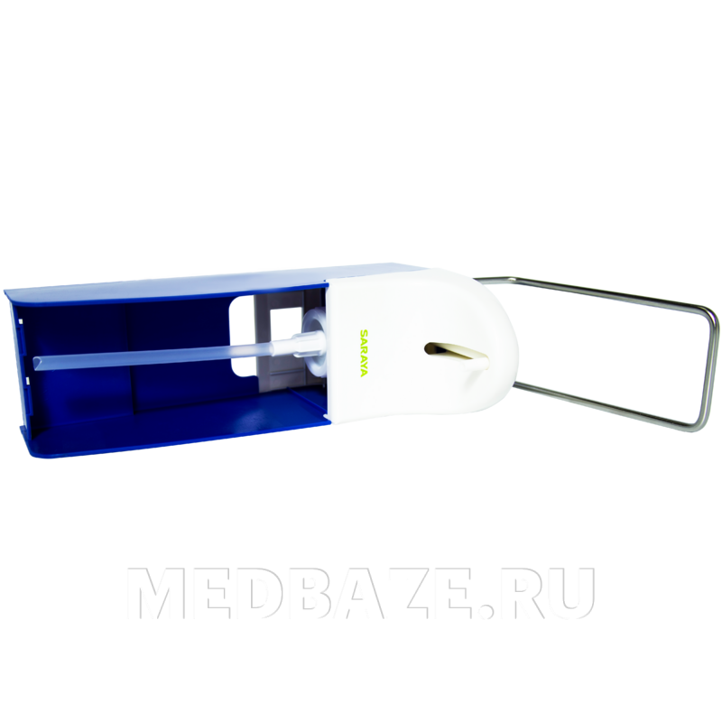 Дозатор для антисептика и мыла Saraya MDS1000-P, локтевой, синий, Saraya