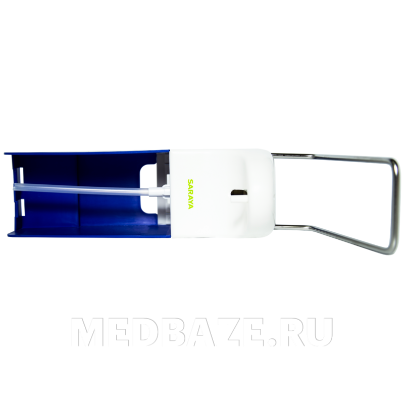 Дозатор для антисептика и мыла Saraya MDS1000-P, локтевой, синий, Saraya