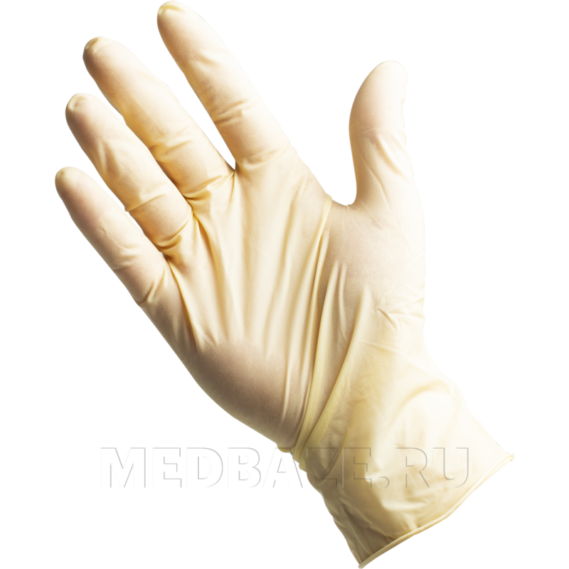 Перчатки латексные Dermagrip Classic, двойного хлорирования, размер M, 50 пар/уп