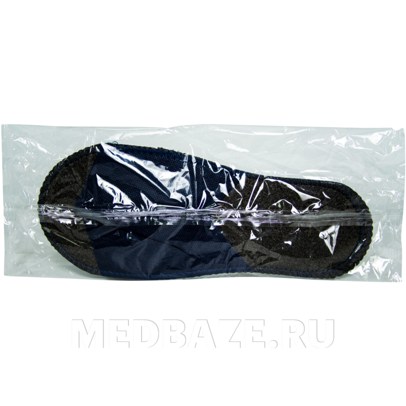 Тапочки с открытым мысом, на жесткой основе, Стандарт Лайт, серый/синий