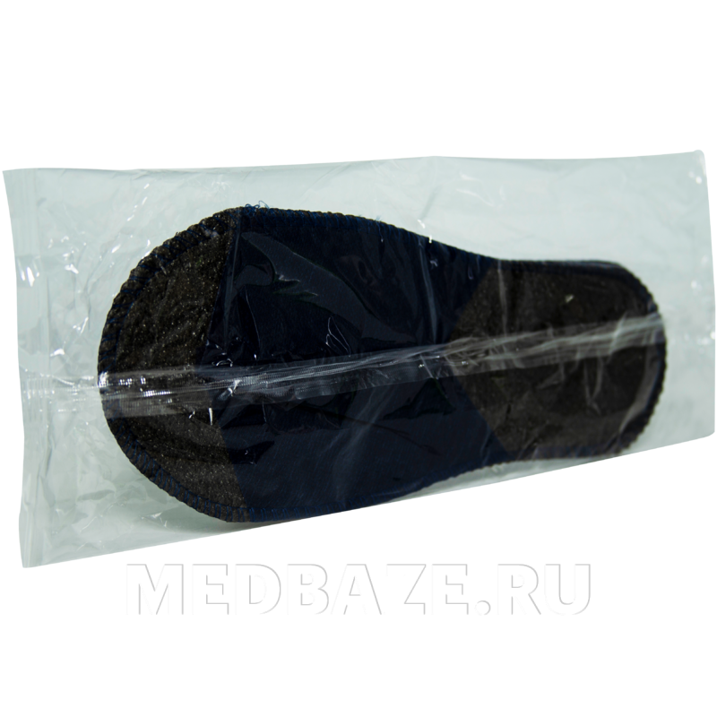 Тапочки с открытым мысом, на жесткой основе, Стандарт Лайт, серый/синий