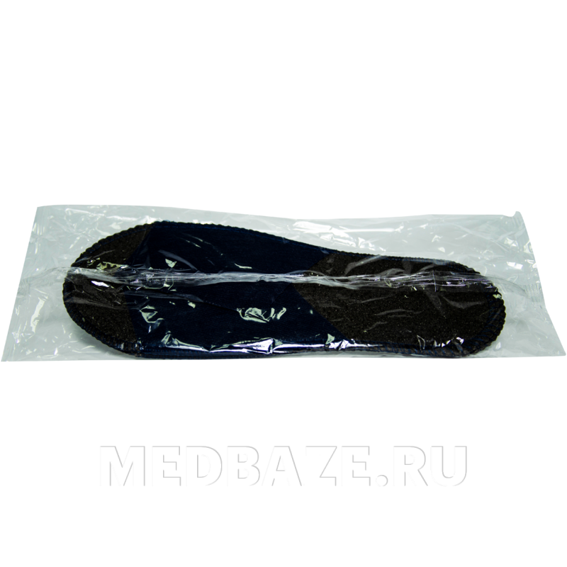 Тапочки с открытым мысом, на жесткой основе, Стандарт Лайт, серый/синий