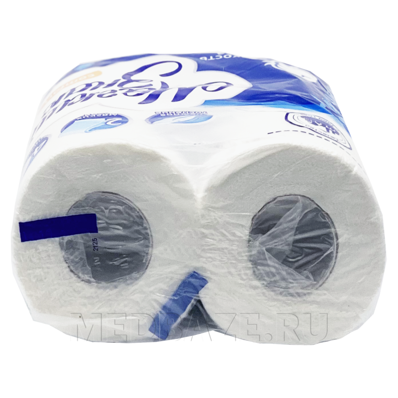 Туалетная бумага в рулонах "Ь" Буквы, 4 рул/уп