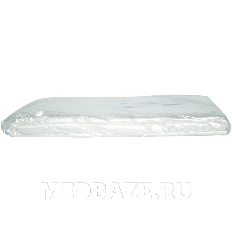 Пеньюар одноразовый, п/э, 160*100 см, (7284), White line, 50 шт/уп