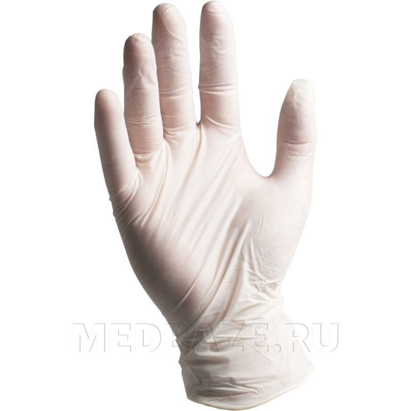 Перчатки латексные Cerebrum, размер М, неопудренные, 50 пар/уп