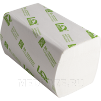 Полотенца бум. в пачке 1 сл. Z-сл. 21.5*23.3 см, шир 8 см, белые, (230250), LIME, 250 лист/пачка