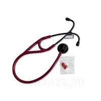 Стетоскоп мед. терапевт., чувствит. мембрана 44 мм, красный, 04-AM404 RD Deluxe, Amrus