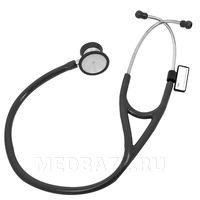 Стетоскоп мед. двухсторонний терапевт., мембрана 47 мм, воронка 35мм, черный, 04-AM420 BK Deluxe Master, Amrus