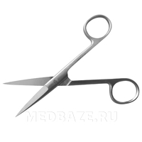 Ножницы с двумя острыми концами прямые, 140 мм, (П-13-122)