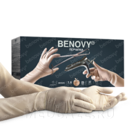 Перчатки Benovy Pro Sterile Gynecology 480 mm размер 7.5, натуральный цвет