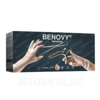 Перчатки Benovy Pro Sterile Gynecology 400 мм, размер 7.0, натуральный цвет