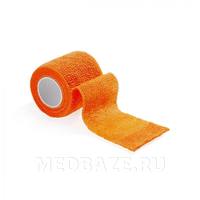 Бинт эластичный, самофиксирующийся, оранжевый, 7.5 см*4.5 м, FlexMed