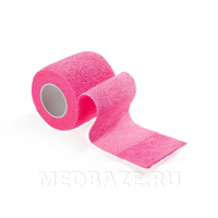 Бинт эластичный самофиксирующийся, розовый, 5 см*4.5 м, FlexMed