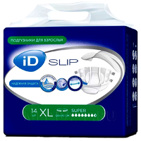 Подгузники для взрослых iD Slip Super, размер XL, Ontex, 14 шт/уп