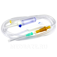 Система инфузионная для переливания растворов (пластик/шип) 0.80*40 мм 21G, Церебрум, 25 шт/уп
