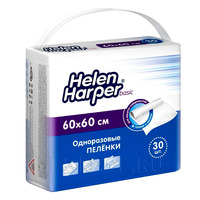 Пеленка впитывающая Helen Harper basic 60*60 см, Ontex, 30 шт/уп