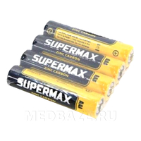 Батарейка ААА LR03 Supermax алкалиновая, 1.5 V,4 шт/уп