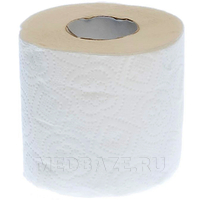 Туалетная бумага в рулонах Familia Радуга, 2 сл., белая, 4 рул/уп