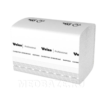 Салфетка бумажная 2-сл., диспенсерная, 16.2*21 см, белый, (NV211), Veiro Professional Comfort, 220 листов/пачка