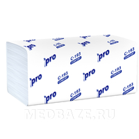 Полотенца бумажные, 1 сл., V-слож., 21*22 см, 33 г/м2, (С-193), Protissue Comfort, 250 лист/пачка