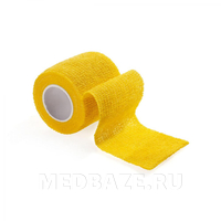 Бинт эластичный, самофиксирующийся, желтый, 2.5 см*4.5 м, FlexMed