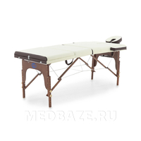 Стол массажный складной Med-Mos JF-AY01 3-х секционный, деревянная
рама, кремовый-коричневый