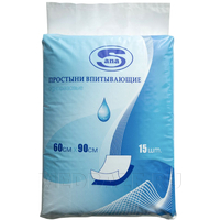 Пеленка впитывающая, на 2100 мл, 60*90 см, Церебрум, 15 шт/уп