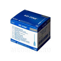 Игла инъекционная 27G 0.40*12 мм, KD-Fine, 100 шт/уп