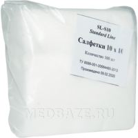 СПС салфетки в пачке, 10*10 см, (SL-S10), 100 шт/уп