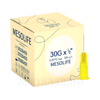 Игла Mesolife 30G 0.30*13 мм, 100 шт/уп