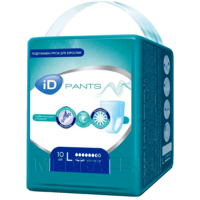Подгузники-трусы для взрослых iD Pants, размер L, Ontex, 10 шт/уп