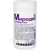 Салфетки Миродез, дезинфицирующие, Мир дезинфекции, 60 шт/банка