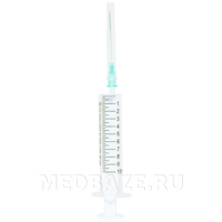 Шприц инъекционный 3-х комп. одноразовый 10 мл 21G 0.80*40 мм, Luer Lock, Vogt Medical, 100 шт/уп