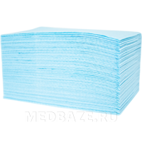 Нагрудники стоматологические ламинированные, 45*33 см, голубой, Кристидент, 500 шт/уп