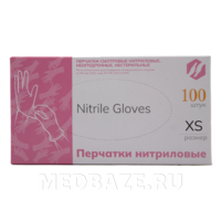 Перчатки нитриловые Ecolat, размер XS, розовые (CH3435/XS), Жонхон Пулин Медикал, 25 пар (50 шт)/уп