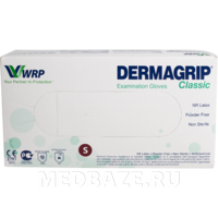 Перчатки латексные Dermagrip Classic, размер S, двойного хлорирования, 50 пар/уп
