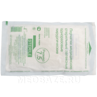 Перчатки хирургические латексные Медцентр, размер 7.5