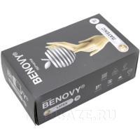 Перчатки латексные Benovy, размер XL, неопудренные, 50 пар/уп