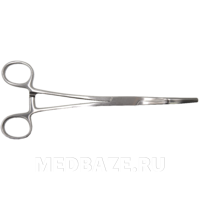 Зажим с кремальерой для прикрепления белья к брюшине 195 мм (З-38)