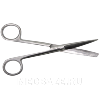 Ножницы с одним острым концом прямые 140 мм (П-13-112)