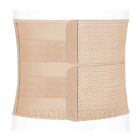 Бандаж послеоперационный абдоминальный, двойная утягивающая панель, высота 25 см, ПО-25P, Экотен