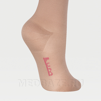 Чулки с простой резинкой на силиконовой основе с закрытым носком Idealista ID-300, 2 класс компрессии, Экотен