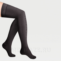 Чулки с простой резинкой на силиконовой основе с закрытым носком Idealista ID-300, 2 класс компрессии, Экотен