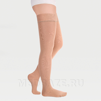 Чулки с простой резинкой на силиконовой основе с закрытым носком Idealista ID-300, 1 класс компрессии, Экотен