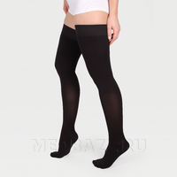 Чулки с простой резинкой на силиконовой основе с закрытым носком Idealista ID-300, 1 класс компрессии, Экотен