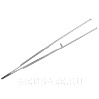 Пинцет многоразовый хирургический глазной большой прямой 100*0.6 мм (П-37-613)